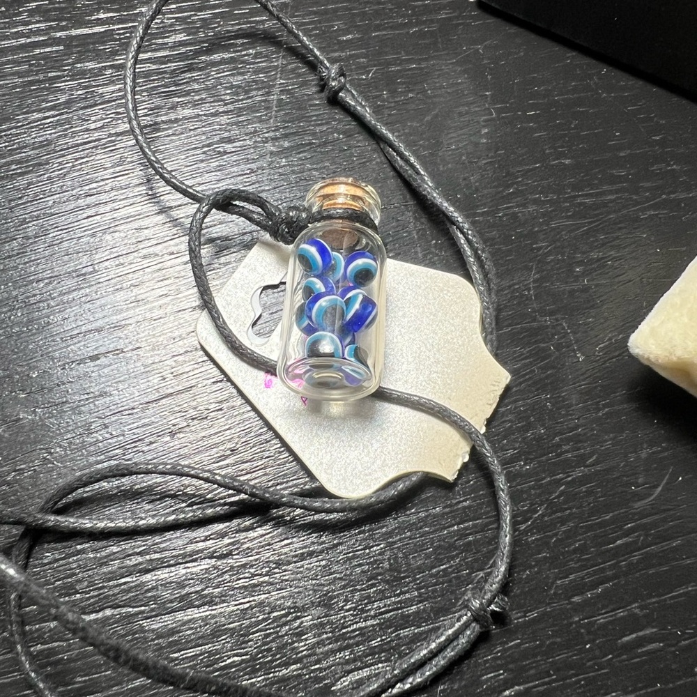 Evil Eye Beads Adjustable Necklace